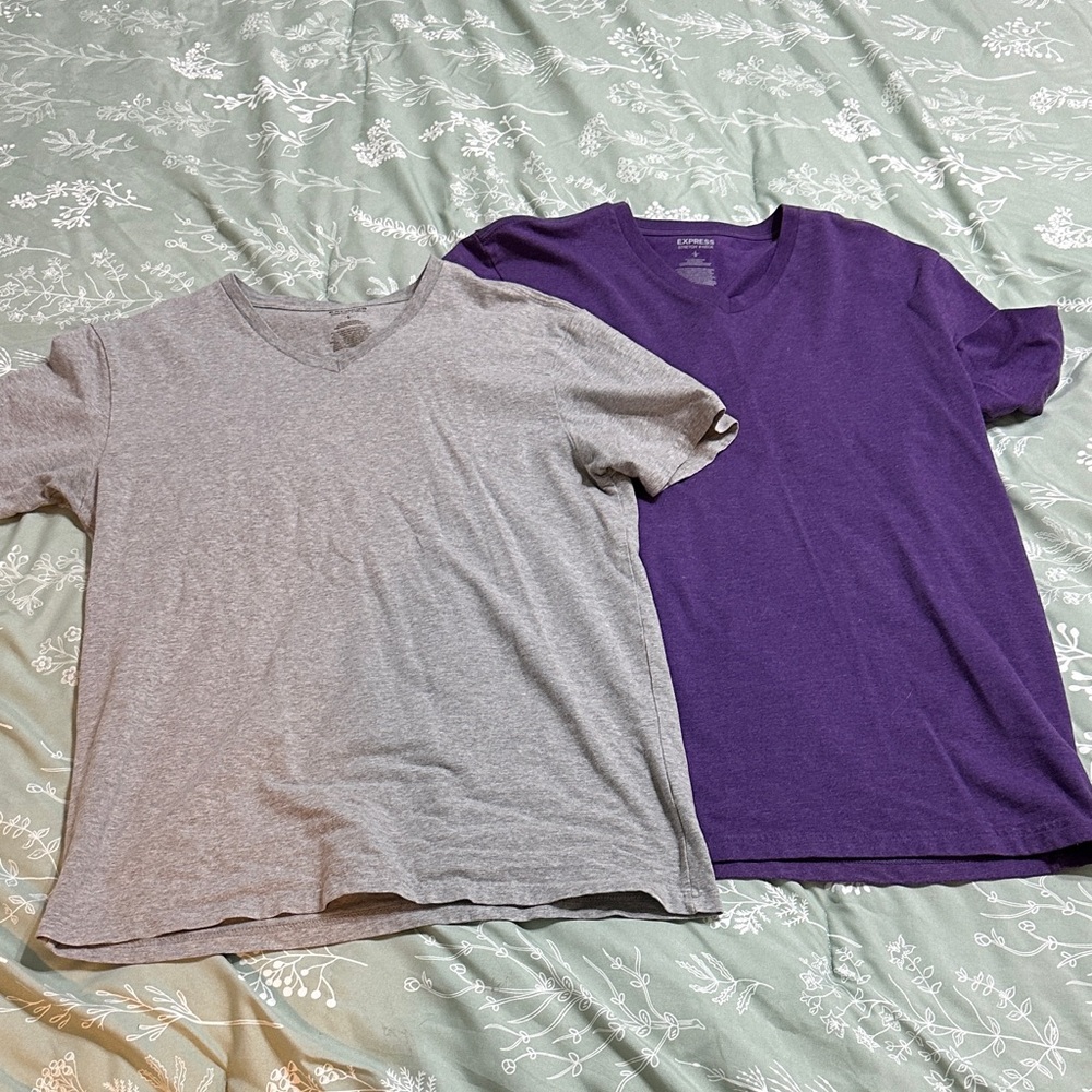 Express v necks size large